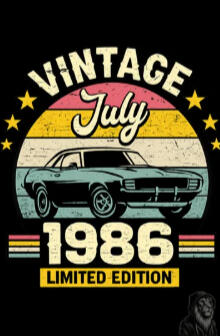 40th Birthday - Vintage July 1986
