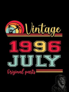 30th Birthday - Vintage 1996 July