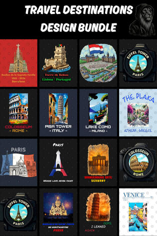 Travel Destinations Design Bundle