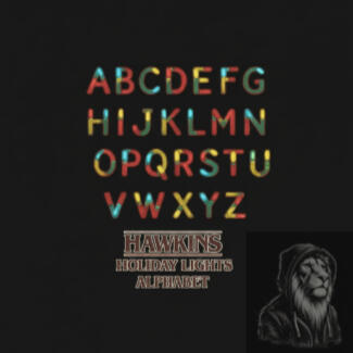 Hawkins Holiday Lights Alphabet